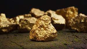Selected raw gold